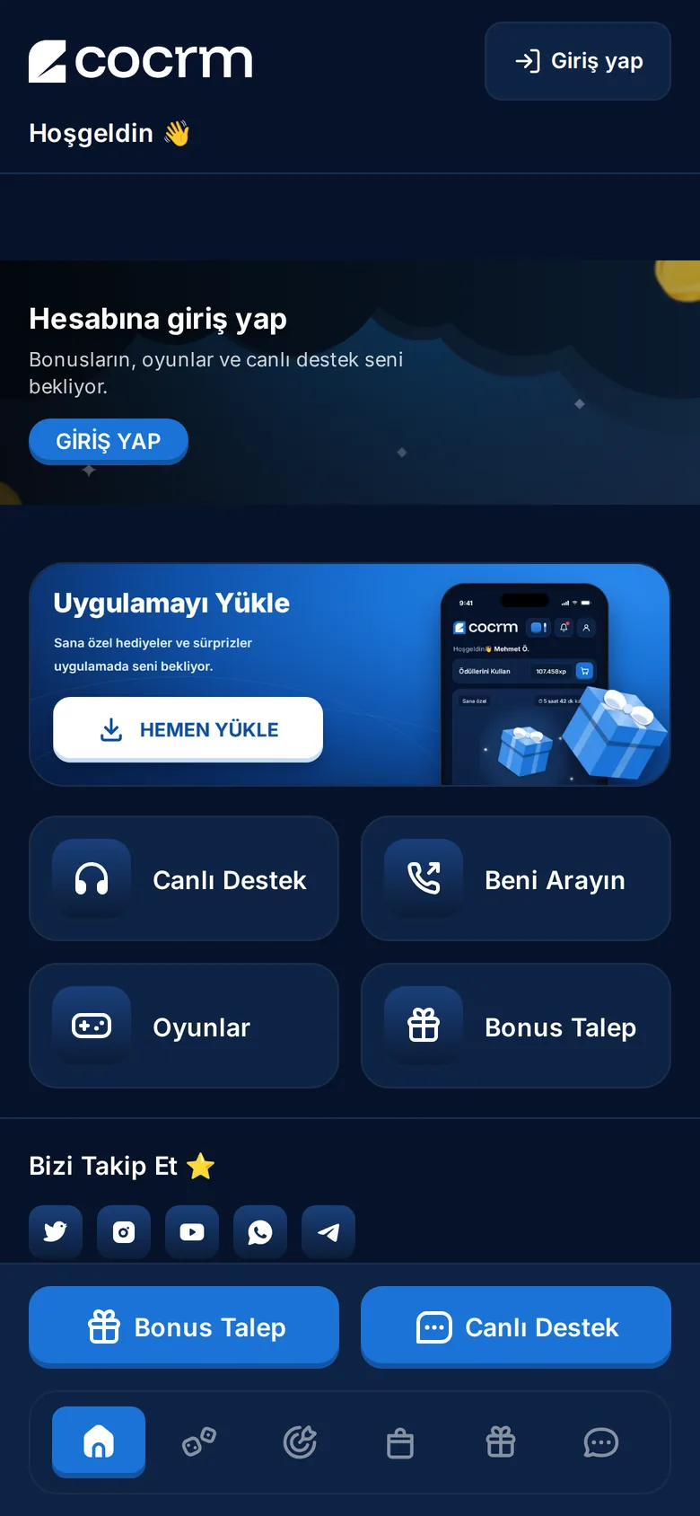 Smart Widget home screen on a phone, shown in Turkish